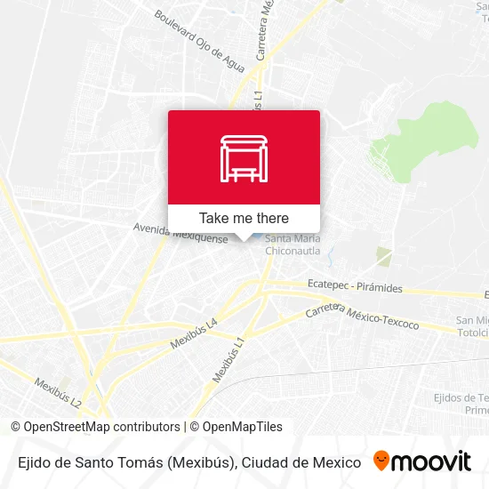 Ejido de Santo Tomás (Mexibús) map