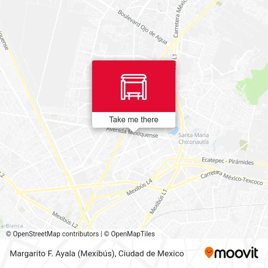 Margarito F. Ayala (Mexibús) map