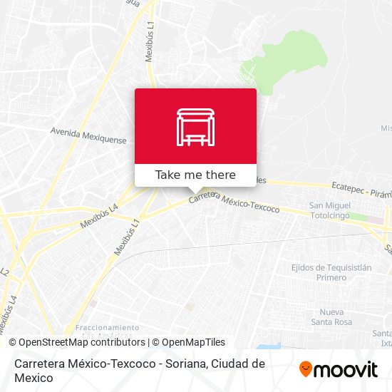 Mapa de Carretera México-Texcoco - Soriana