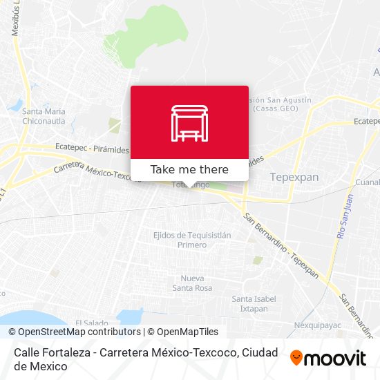 Mapa de Calle Fortaleza - Carretera México-Texcoco