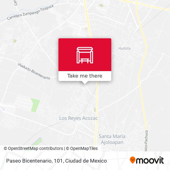 Mapa de Paseo Bicentenario, 101