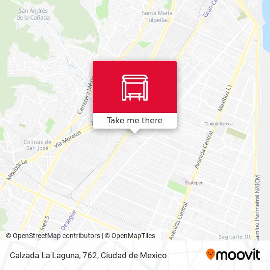 Calzada La Laguna, 762 map