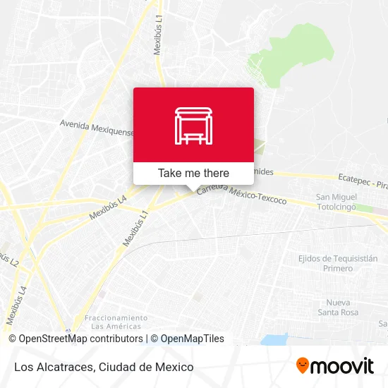 Los Alcatraces map