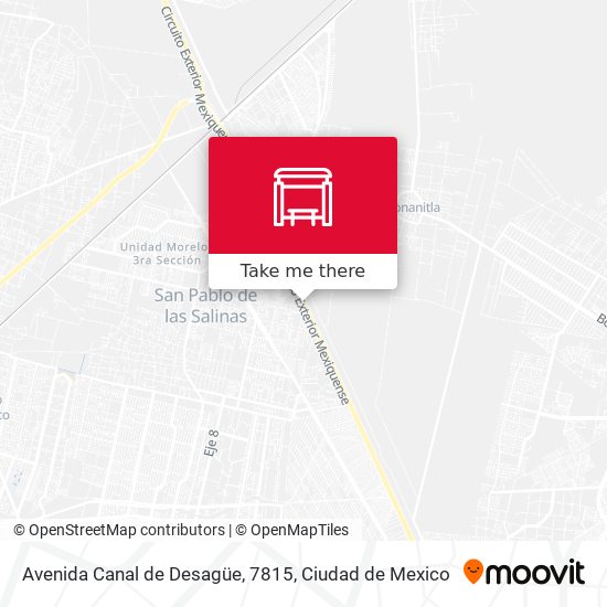 Mapa de Avenida Canal de Desagüe, 7815