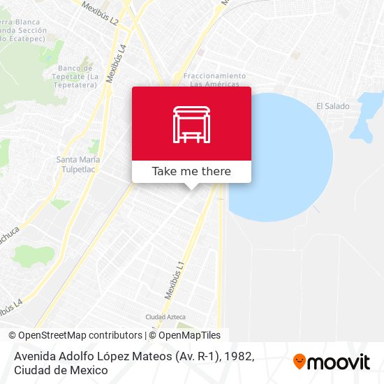 Avenida Adolfo López Mateos (Av. R-1), 1982 map