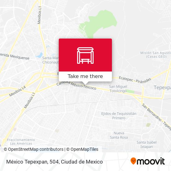 México Tepexpan, 504 map