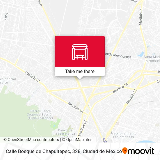 Calle Bosque de Chapultepec, 328 map