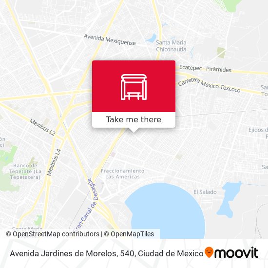 Mapa de Avenida Jardines de Morelos, 540