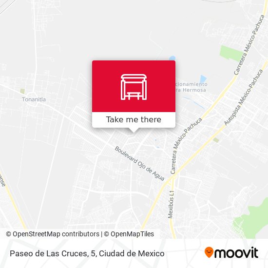 Paseo de Las Cruces, 5 map