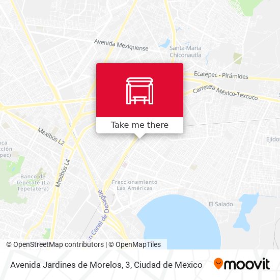 Avenida Jardines de Morelos, 3 map