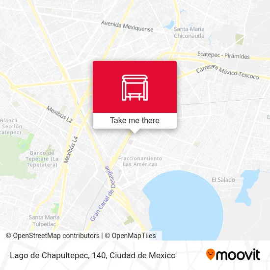 Lago de Chapultepec, 140 map