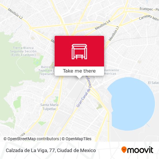 Calzada de La Viga, 77 map