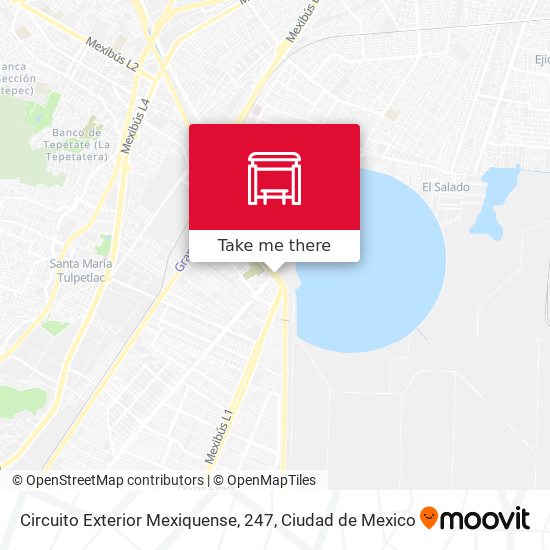 Mapa de Circuito Exterior Mexiquense, 247