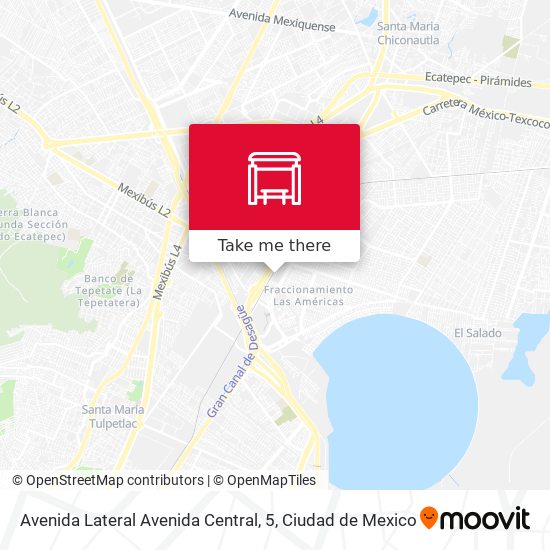 Mapa de Avenida Lateral Avenida Central, 5