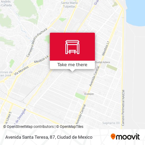 Avenida Santa Teresa, 87 map