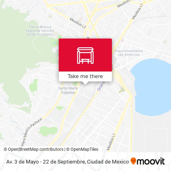 Mapa de Av. 3 de Mayo - 22 de Septiembre