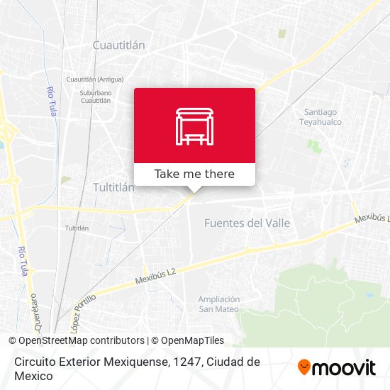 Circuito Exterior Mexiquense, 1247 map