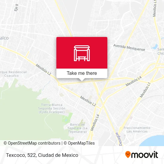 Texcoco, 522 map