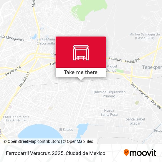 Ferrocarril Veracruz, 2325 map