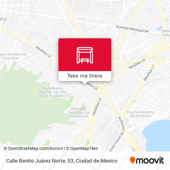 Mapa de Calle Benito Juárez Norte, 53