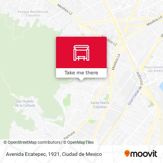 Avenida Ecatepec, 1921 map