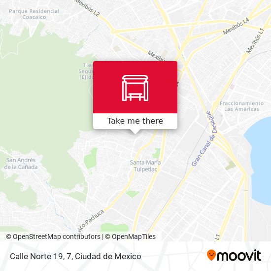 Mapa de Calle Norte 19, 7