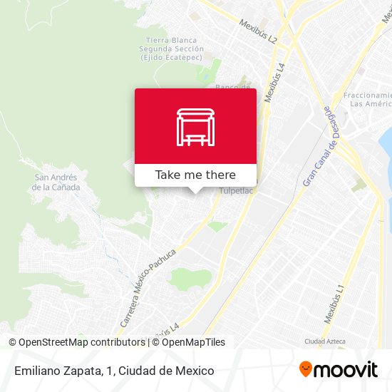 Emiliano Zapata, 1 map