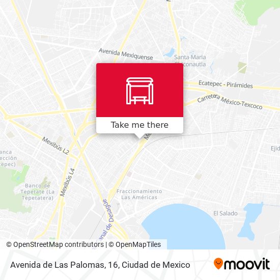 Mapa de Avenida de Las Palomas, 16