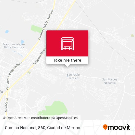 Camino Nacional, 860 map