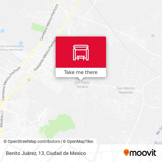 Benito Juárez, 13 map