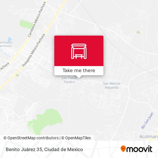 Benito Juárez 35 map