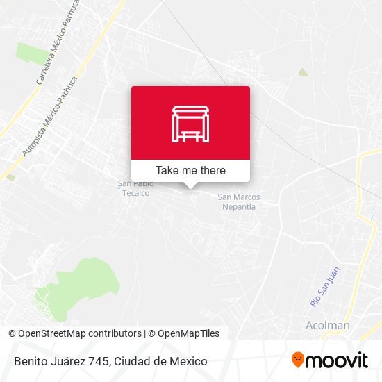 Benito Juárez 745 map