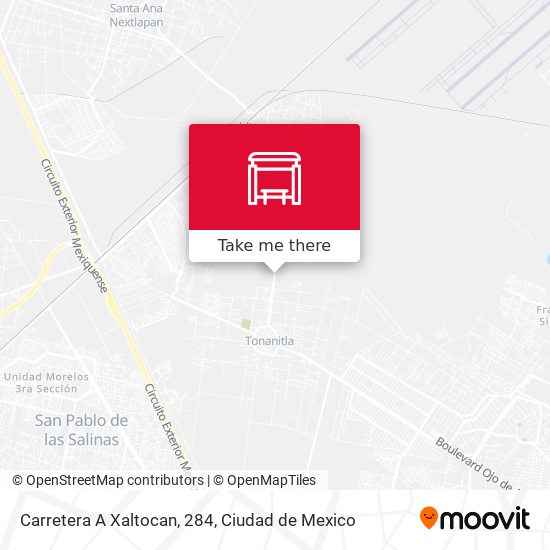 Mapa de Carretera A Xaltocan, 284
