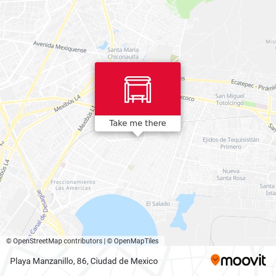 Mapa de Playa Manzanillo, 86