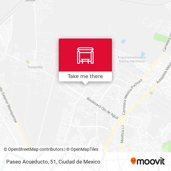 Paseo Acueducto, 51 map