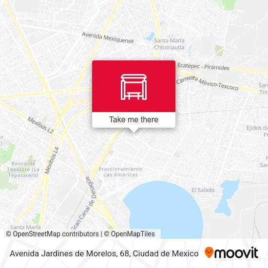 Mapa de Avenida Jardines de Morelos, 68