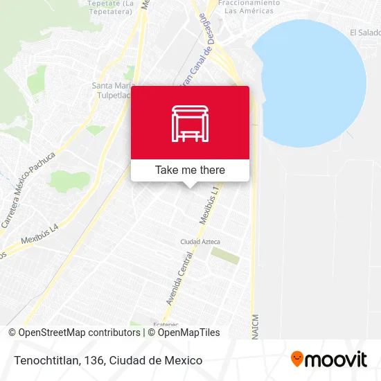 Tenochtitlan, 136 map