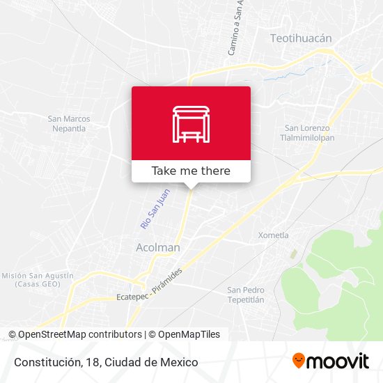 Constitución, 18 map