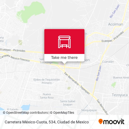 Carretera México-Cuota, 534 map