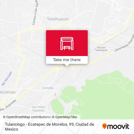 Tulancingo - Ecatepec de Morelos, 99 map