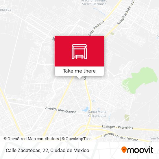 Calle Zacatecas, 22 map