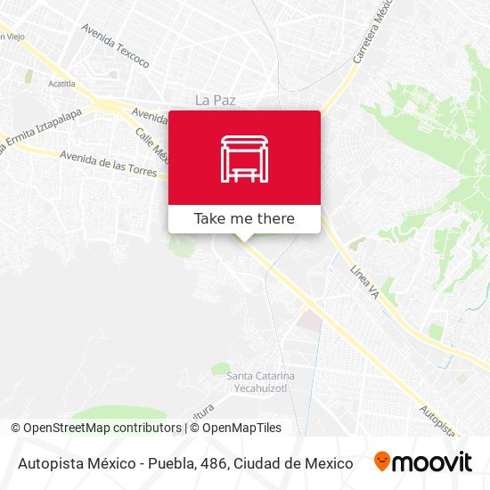 Autopista México - Puebla, 486 map