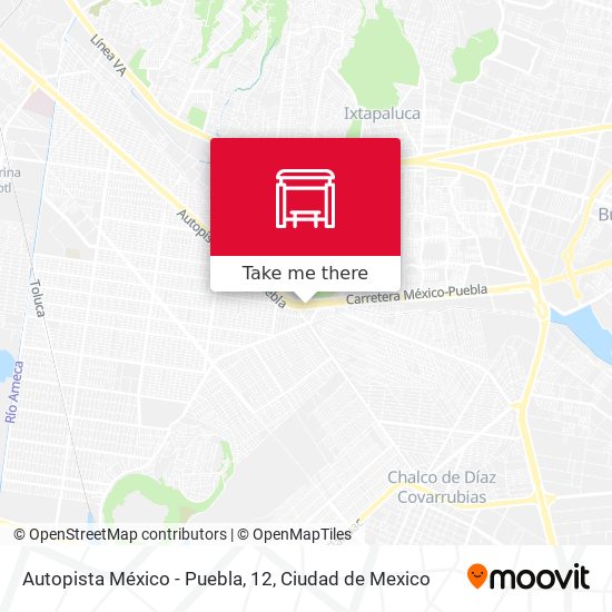 Autopista México - Puebla, 12 map