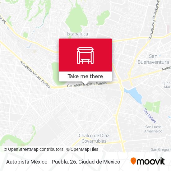 Autopista México - Puebla, 26 map