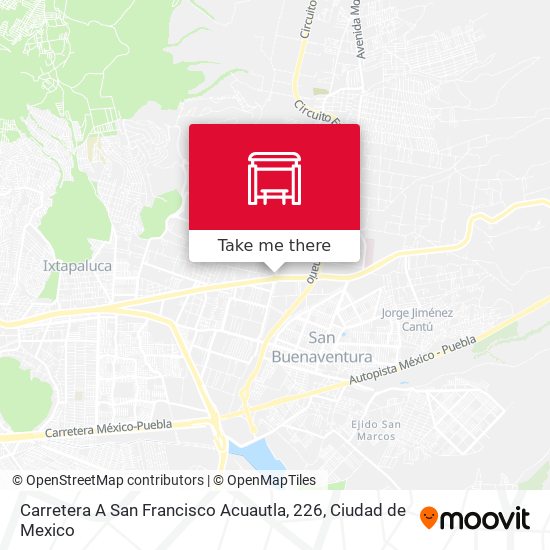 Carretera A San Francisco Acuautla, 226 map