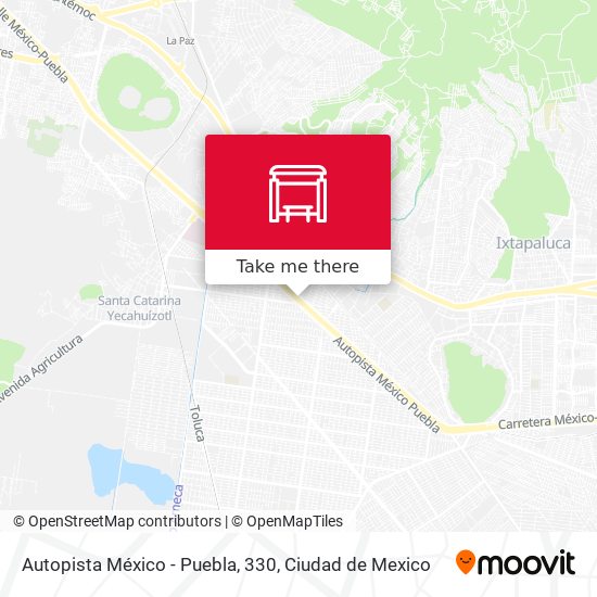 Autopista México - Puebla, 330 map