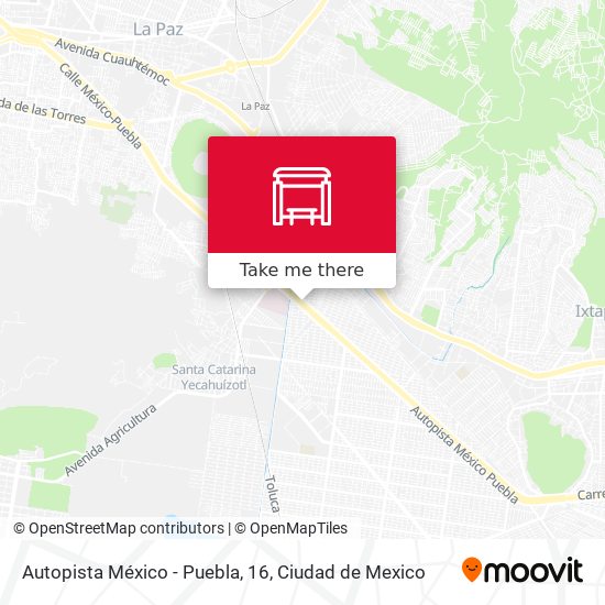 Autopista México - Puebla, 16 map