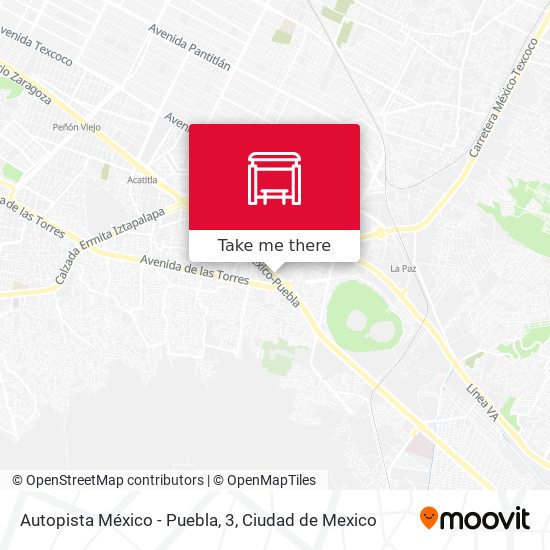 Autopista México - Puebla, 3 map