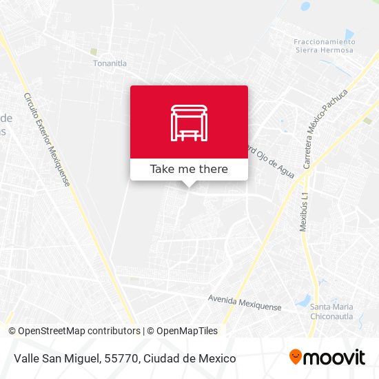Mapa de Valle San Miguel, 55770