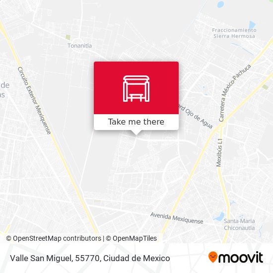 Valle San Miguel, 55770 map